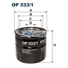 Filtron Olajszűrő (OP 533/1) olajszűrő