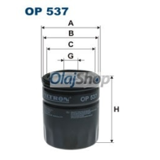 Filtron Olajszűrő (OP 537) olajszűrő