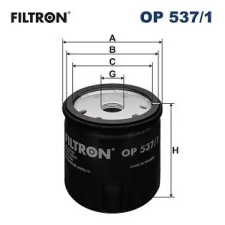 Filtron olajszűrő OP 537/1 autóalkatrész