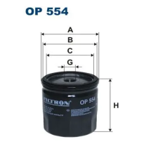 Filtron olajszűrő OP 554 autóalkatrész