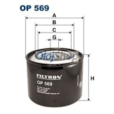 Filtron Olajszűrő (OP 569) olajszűrő