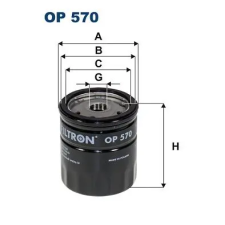 Filtron olajszűrő OP 570 autóalkatrész