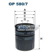 Filtron Olajszűrő (OP 580/7) olajszűrő