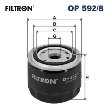 Filtron olajszűrő OP 592/8 autóalkatrész