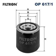 Filtron olajszűrő OP 617/1 autóalkatrész