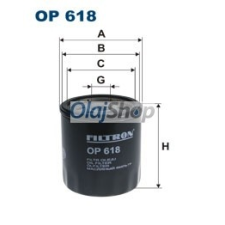 Filtron Olajszűrő (OP 618) olajszűrő