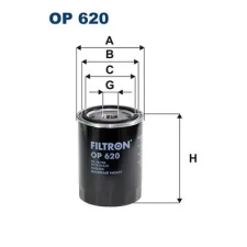 Filtron olajszűrő OP 620 autóalkatrész