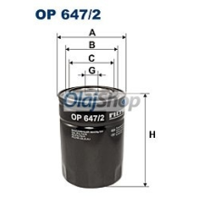 Filtron Olajszűrő (OP 647/2) olajszűrő