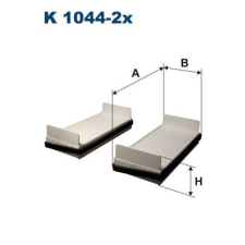 Filtron Szűrő, utastér levegő FILTRON K 1044-2x levegőszűrő