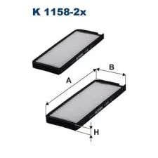 Filtron szűrő, utastér levegő K 1158-2x autóalkatrész