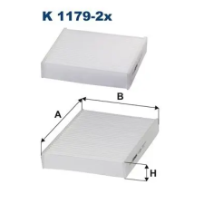 Filtron szűrő, utastér levegő K 1179-2x autóalkatrész