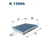 Filtron szűrő, utastér levegő K 1306A