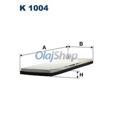 Filtron Utastérszűrő (K 1004) pollenszűrő