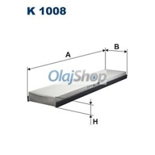 Filtron Utastérszűrő (K 1008) pollenszűrő
