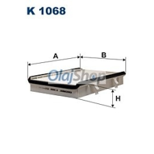 Filtron Utastérszűrő (K 1068) pollenszűrő