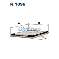 Filtron Utastérszűrő (K 1096) pollenszűrő