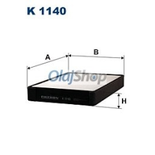 Filtron Utastérszűrő (K 1140) pollenszűrő