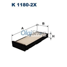 Filtron Utastérszűrő (K 1180-2X) pollenszűrő
