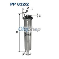 Filtron Üzemanyagszűrő (PP 832/2) üzemanyagszűrő