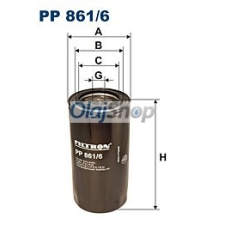 Filtron Üzemanyagszűrő (PP 861/6) üzemanyagszűrő