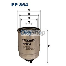 Filtron Üzemanyagszűrő (PP 864) üzemanyagszűrő