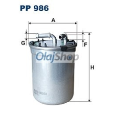 Filtron Üzemanyagszűrő (PP 986) üzemanyagszűrő