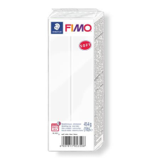  FIMO Gyurma, 454 g, égethető, FIMO &quot;Soft&quot;, fehér süthető gyurma