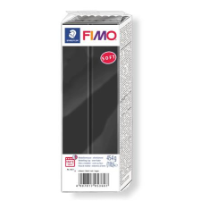 FIMO Gyurma, 454 g, égethető, fimo &quot;soft&quot;, fekete 8021-9 süthető gyurma