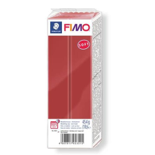 FIMO Gyurma, 454 g, égethető, FIMO "Soft", karácsonypiros süthető gyurma