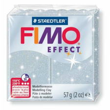 FIMO Gyurma, 57 g, égethető, FIMO Effect, csillámos ezüst (FM8020812) süthető gyurma