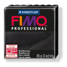 FIMO Gyurma, 85 g, égethető, fimo "professional", fekete 8004-9 süthető gyurma