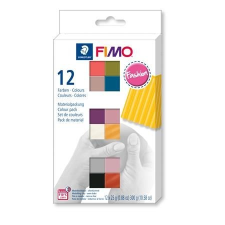 FIMO Gyurma, készlet, 12x25 g, égethető, FIMO "Soft Fashion", 12 különböző szín gyurma