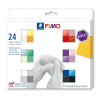 FIMO Gyurma, készlet, 24x25 g, égethető,  
