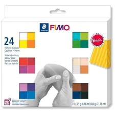 FIMO Soft Colour Pack süthető gyurma készlet - 24 szín, Basic Colours készségfejlesztő
