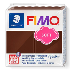 FIMO Soft süthető gyurma, 57 g - csokoládé (8020-75) modellmassza