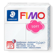 FIMO Soft süthető gyurma, 57 g - fehér (8020-0) modellmassza