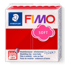 FIMO Soft süthető gyurma, 57 g - karácsonyi piros (8020-2) modellmassza