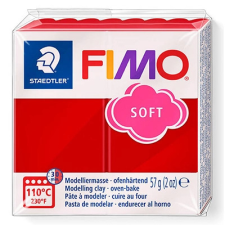 Fimo Soft süthető gyurma, 57g karácsonyi piros süthető gyurma