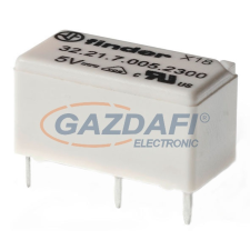 Finder 32.21.7.005.4300 Miniatűr printrelé, 1 záróérintkező, 6A villanyszerelés