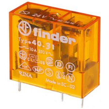 Finder 403180240000 Miniatűr printrelé, 1 váltóérintkező,10A villanyszerelés