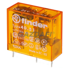 Finder 40.51.8.024.0001 Miniatűr printrelé, 1 váltóérintkező,10A villanyszerelés