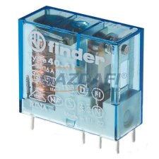 Finder 40.61.9.021.0003 Miniatűr printrelé, 1 váltóérintkező,16A villanyszerelés