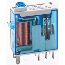 Finder 465290120074 Miniatűr ipari relé, 2 váltó, 8A villanyszerelés