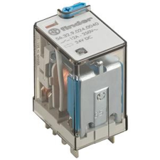 Finder 563290240090 Miniatűr  telj.relé, 2 váltóé, 12A villanyszerelés