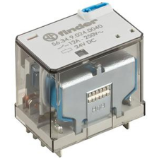 Finder 563490240040 Miniatűr  telj.relé, 4 váltóé, 12A villanyszerelés