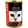 Fine Cat macska konzerv, marhahús-pulyka, 12 × 415 g