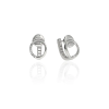 Fine Silver AG122742 - Ezüst bepattintós női fülbevaló pár