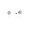 Fine Silver AG122829 - Ezüst beszúrós Swarovski köves fülbevaló