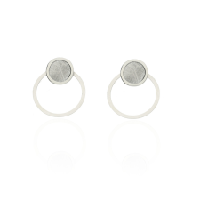 Fine Silver AG123924 - Ezüst beszúrós fülbevaló stekker zárral fülbevaló