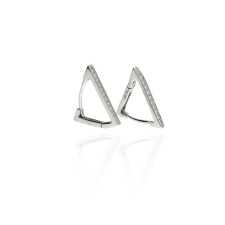 Fine Silver AG124032 - Ezüst bepattintós női fülbevaló pár fülbevaló